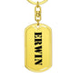 Erwin - Luxury Dog Tag Keychain