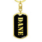 Dane v3 - Luxury Dog Tag Keychain