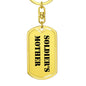 Soldier's Mother - Luxury Dog Tag Keychain