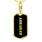 Abraham v3 - Luxury Dog Tag Keychain
