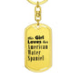 American Water Spaniel - Luxury Dog Tag Keychain