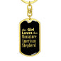 Miniature American Shepherd v2 - Luxury Dog Tag Keychain