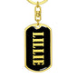 Lillie v02 - Luxury Dog Tag Keychain