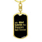 Miniature Bull Terrier v2 - Luxury Dog Tag Keychain
