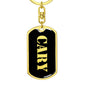 Cary v3 - Luxury Dog Tag Keychain