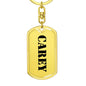 Carey - Luxury Dog Tag Keychain