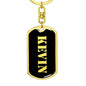 Kevin v3 - Luxury Dog Tag Keychain