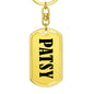 Patsy v01 - Luxury Dog Tag Keychain