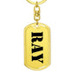 Ray - Luxury Dog Tag Keychain