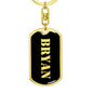Bryan v3 - Luxury Dog Tag Keychain