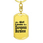 European Burmese - Luxury Dog Tag Keychain