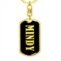 Mindy v02 - Luxury Dog Tag Keychain