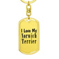 Love My Norwich Terrier - Luxury Dog Tag Keychain