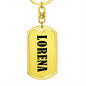 Lorena v01 - Luxury Dog Tag Keychain