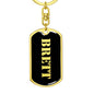 Brett v3 - Luxury Dog Tag Keychain