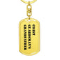 Coast Guardsman's Grandfather - Luxury Dog Tag Keychain
