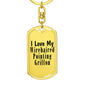 Love My Wirehaired Pointing Griffon - Luxury Dog Tag Keychain