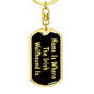 Irish Wolfhound's Home v2 - Luxury Dog Tag Keychain