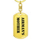 Airman's Mother - Luxury Dog Tag Keychain