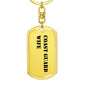 Coast Guard Wife - Luxury Dog Tag Keychain