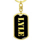 Lyle v3 - Luxury Dog Tag Keychain