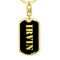 Irvin v3 - Luxury Dog Tag Keychain