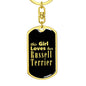 Russell Terrier v2 - Luxury Dog Tag Keychain
