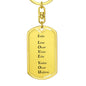 I Love You v2 - Luxury Dog Tag Keychain