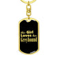 Greyhound v2 - Luxury Dog Tag Keychain