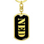 Ned v3 - Luxury Dog Tag Keychain