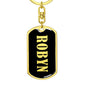 Robyn v02 - Luxury Dog Tag Keychain