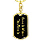 Akita's Home v2 - Luxury Dog Tag Keychain