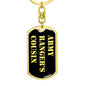 Army Ranger's Cousin v2 - Luxury Dog Tag Keychain