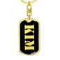 Kim v3 - Luxury Dog Tag Keychain