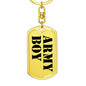 Army Boy - Luxury Dog Tag Keychain
