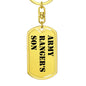 Army Ranger's Son - Luxury Dog Tag Keychain
