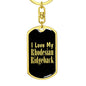 Love My Rhodesian Ridgeback v2 - Luxury Dog Tag Keychain