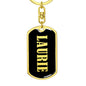 Laurie v02 - Luxury Dog Tag Keychain