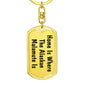 Alaskan Malamute's Home - Luxury Dog Tag Keychain