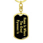 Great Pyrenees's Home v2 - Luxury Dog Tag Keychain