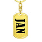 Jan v01 - Luxury Dog Tag Keychain