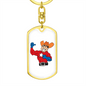 Cowboy - Luxury Dog Tag Keychain