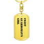Coast Guardsman's Girl - Luxury Dog Tag Keychain