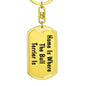 Bull Terrier's Home - Luxury Dog Tag Keychain