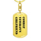Combat Veteran's Girlfriend - Luxury Dog Tag Keychain