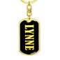 Lynne v02 - Luxury Dog Tag Keychain