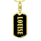Louise v02 - Luxury Dog Tag Keychain