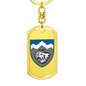 108th Mountain Assault Battalion (Ukraine) - Luxury Dog Tag Keychain