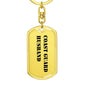 Coast Guard Husband - Luxury Dog Tag Keychain