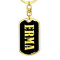 Erma v02 - Luxury Dog Tag Keychain